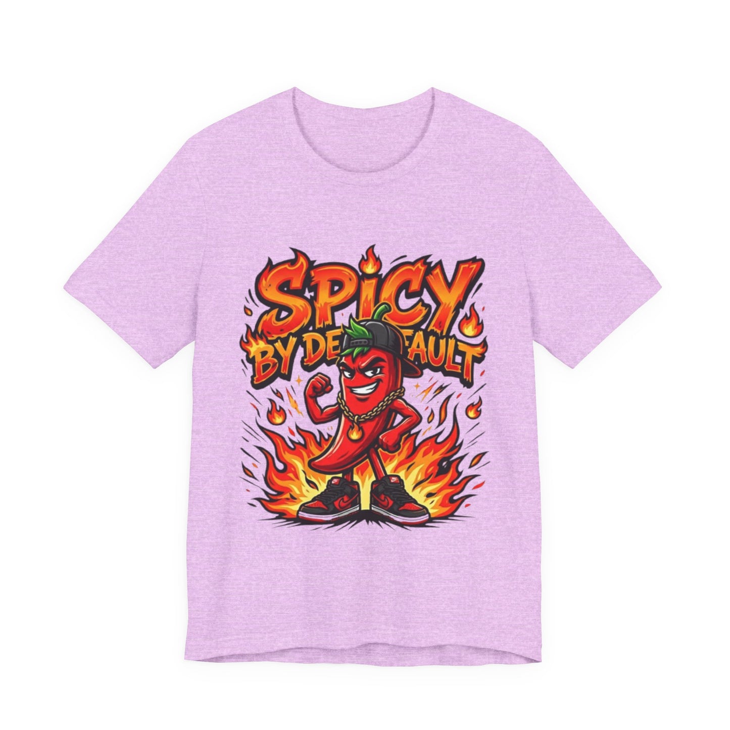 Spicy By Default T-Shirt — Funny Hot Pepper Graphic Tee