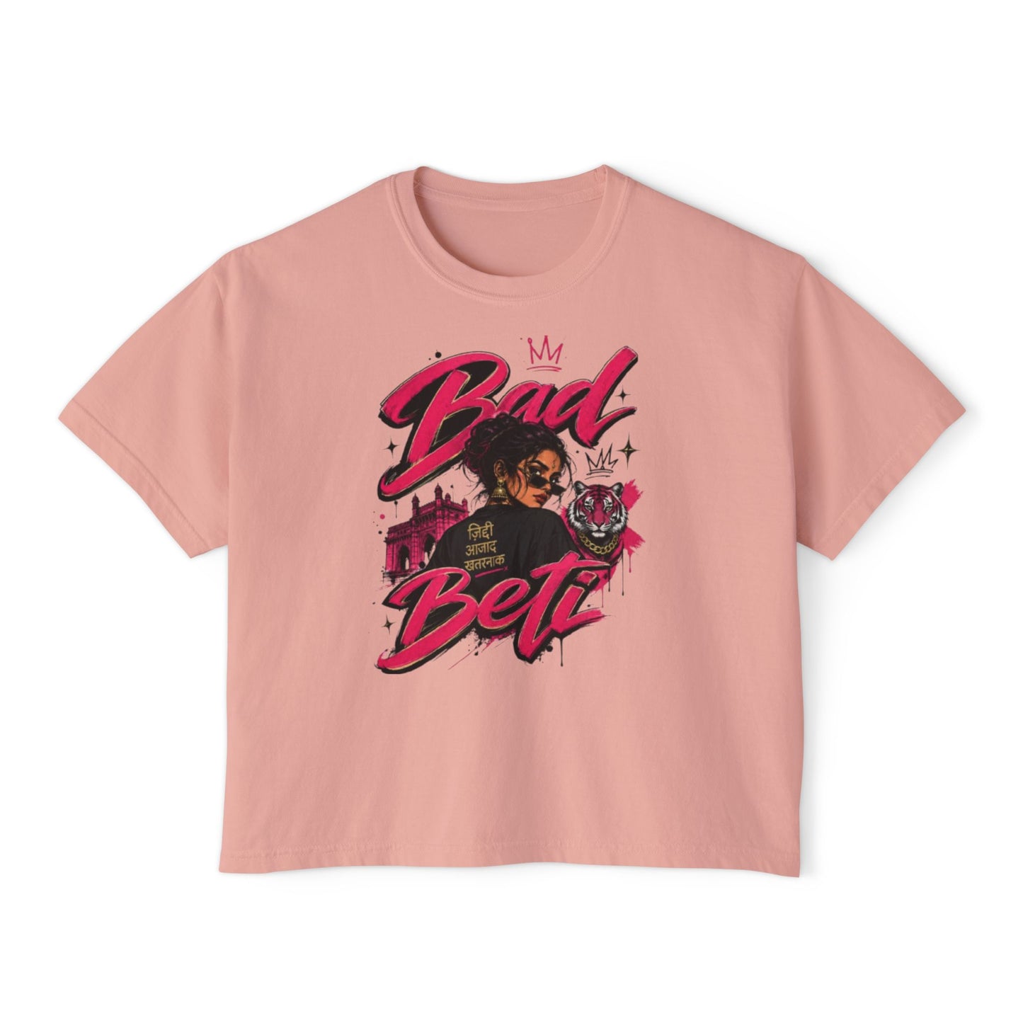 Bad Beti Boxy Crop Top – Women’s Streetwear Graphic Tee
