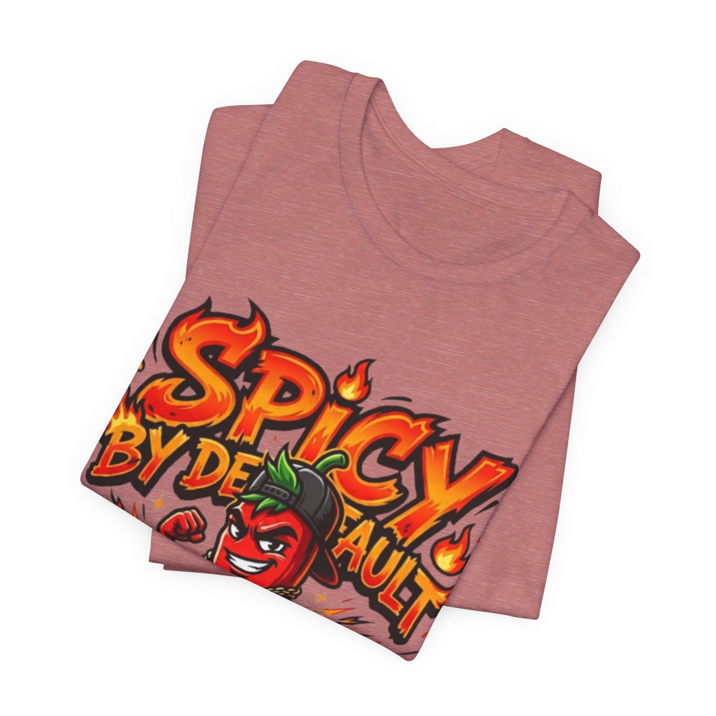 Spicy By Default T-Shirt — Funny Hot Pepper Graphic Tee