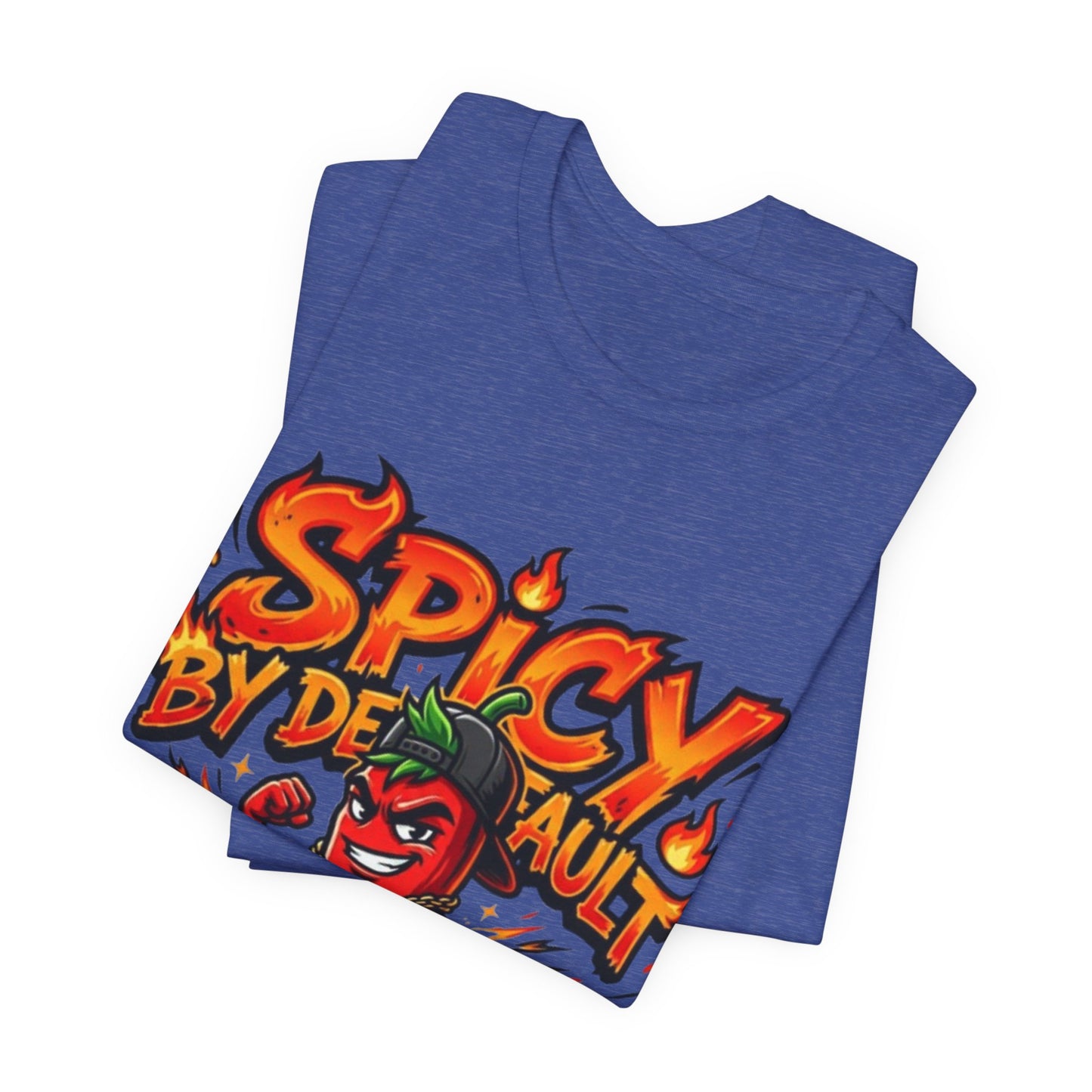 Spicy By Default T-Shirt — Funny Hot Pepper Graphic Tee