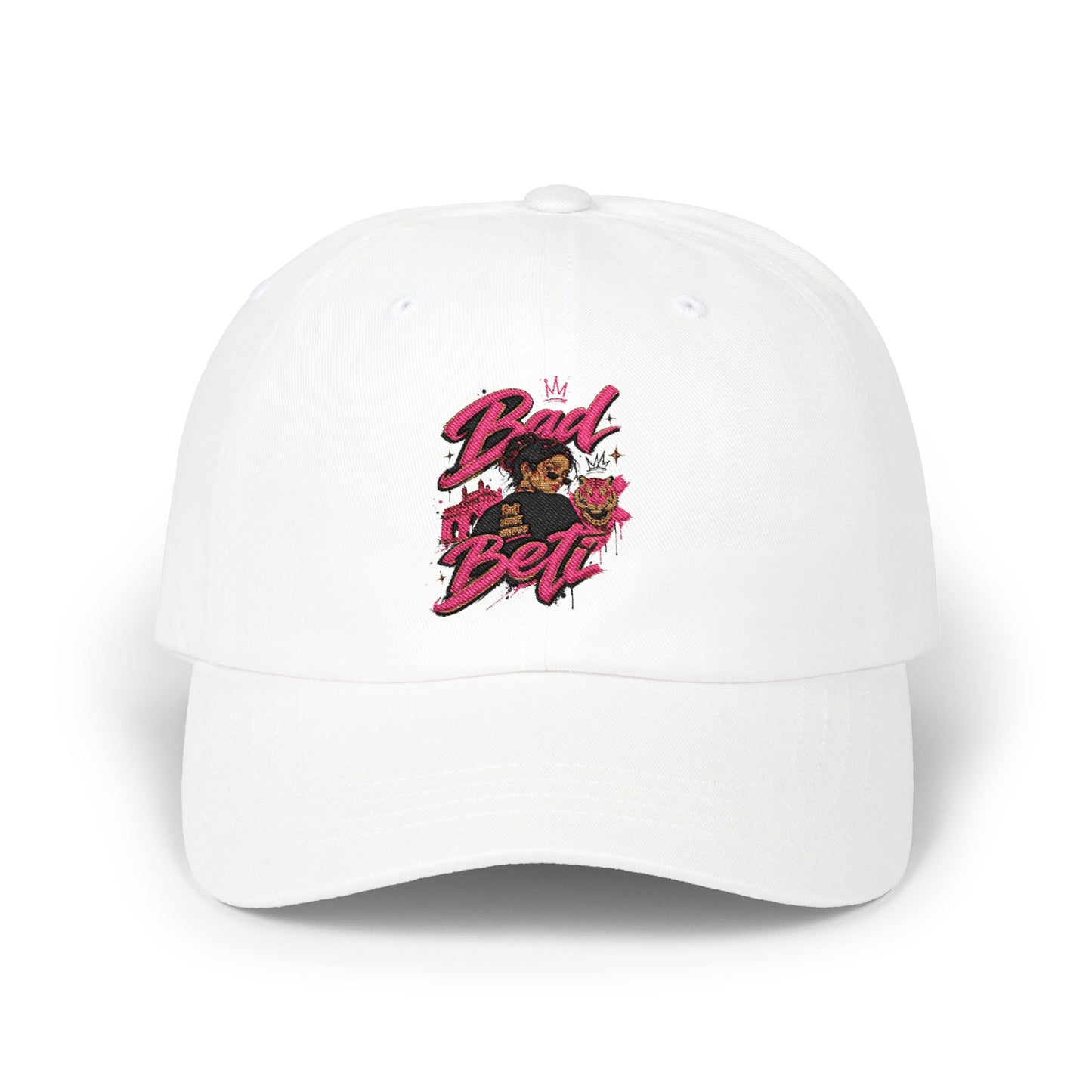 Dad Best Embroidered Classic Dad Cap — Retro Floral 'Dad Best' Dad Hat