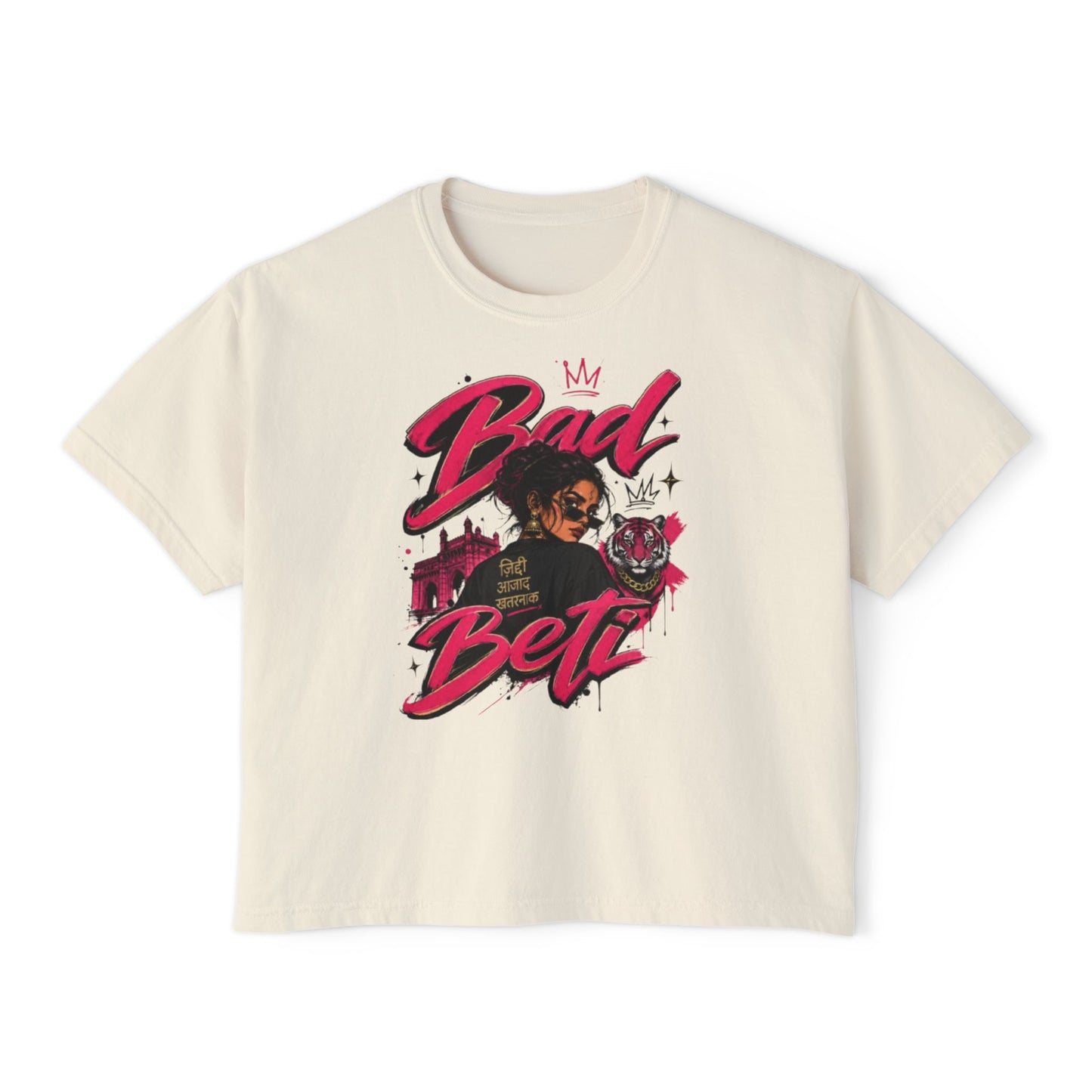 Bad Beti Boxy Crop Top – Women’s Streetwear Graphic Tee