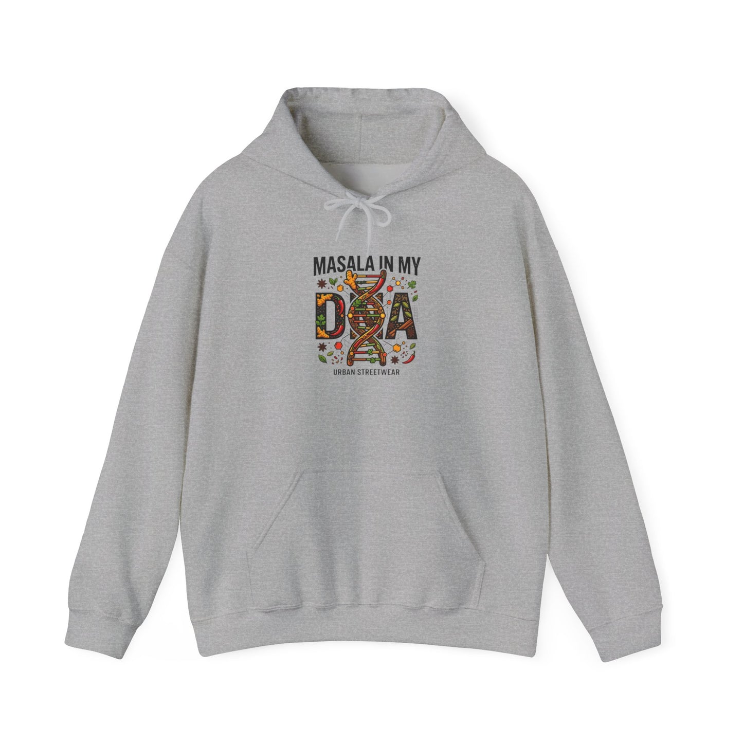 Masala in My DNA Hoodie - Desi Streetwear Graphic Sweatshirt