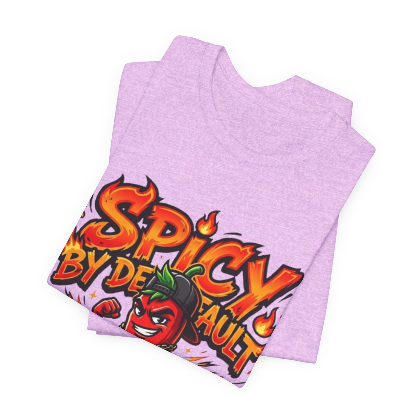 Spicy By Default T-Shirt — Funny Hot Pepper Graphic Tee