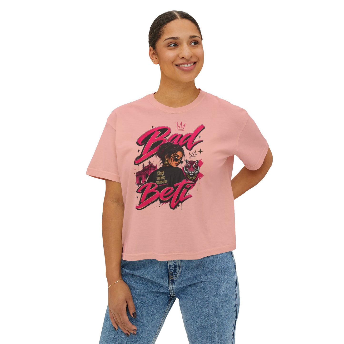 Bad Beti Boxy Crop Top – Women’s Streetwear Graphic Tee