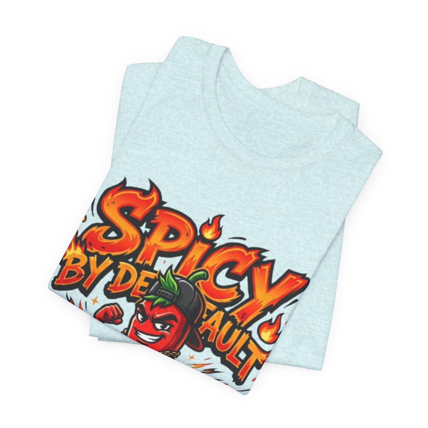 Spicy By Default T-Shirt — Funny Hot Pepper Graphic Tee