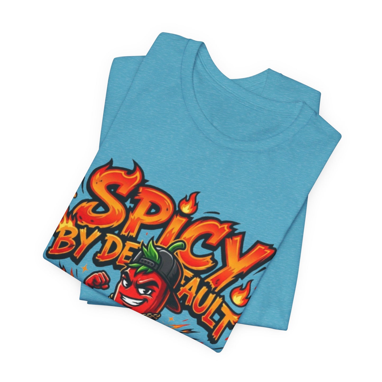 Spicy By Default T-Shirt — Funny Hot Pepper Graphic Tee